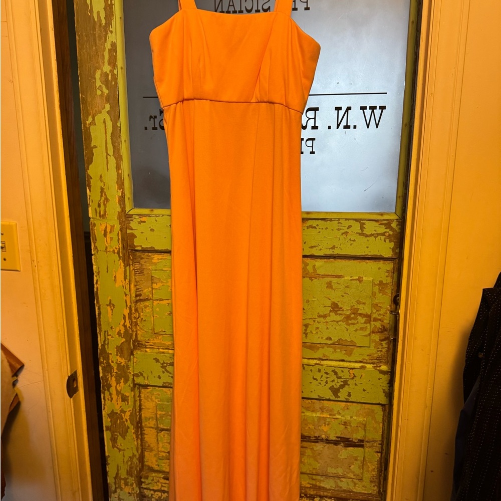 Vintage Handmade Polyester Elegant  Maxi Dress 1970’s